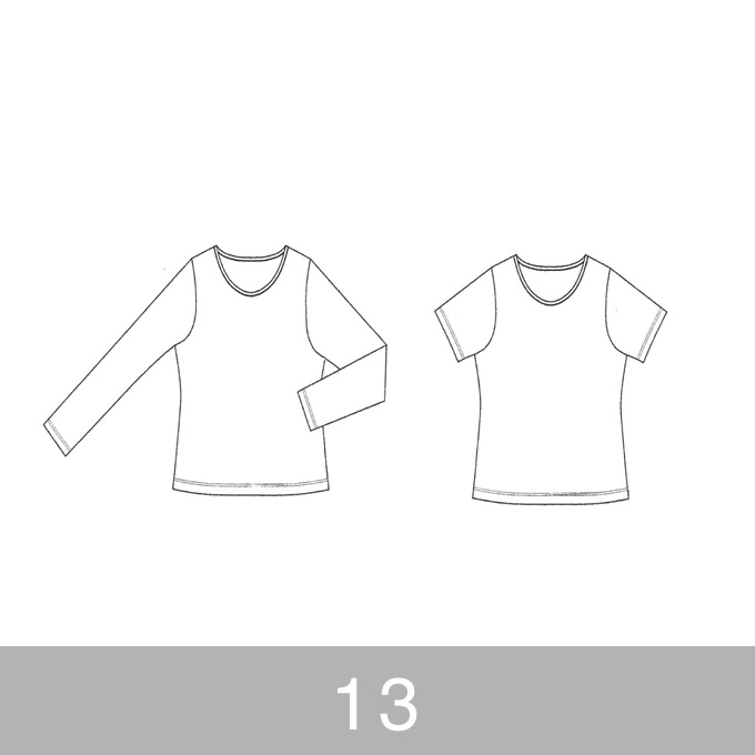 オリジナルパターン#001_Tシャツ&ロングスリーブTシャツ_13号 イメージ1