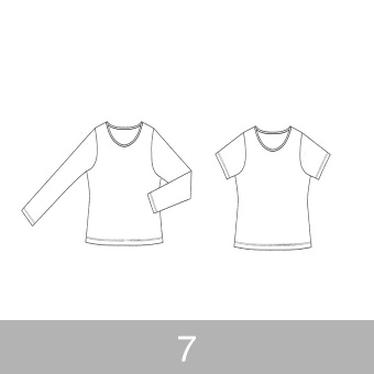 オリジナルパターン#001_Tシャツ&ロングスリーブTシャツ_7号