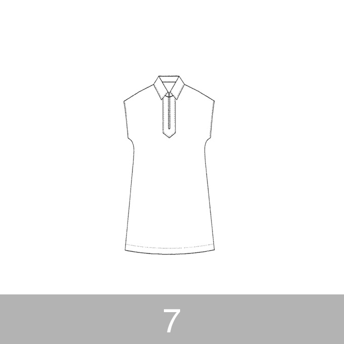 オリジナルパターン#003_スラッシュあきワンピース_7号 イメージ1
