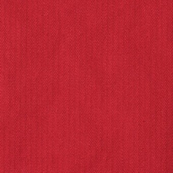 コットン×無地(レッド)×ヘリンボーンワッシャー_全3色