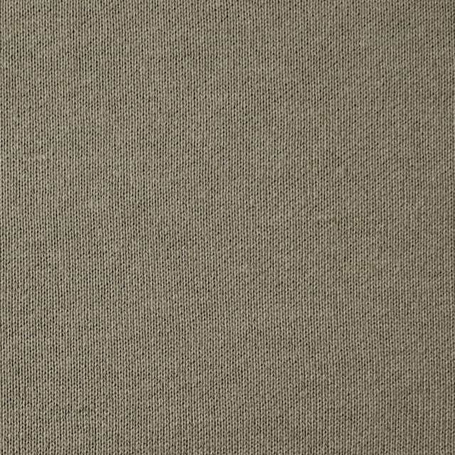 コットン×無地(カーキ)×裏毛ニット イメージ1