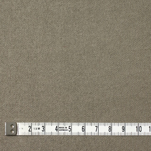 コットン×無地(カーキ)×裏毛ニット イメージ4