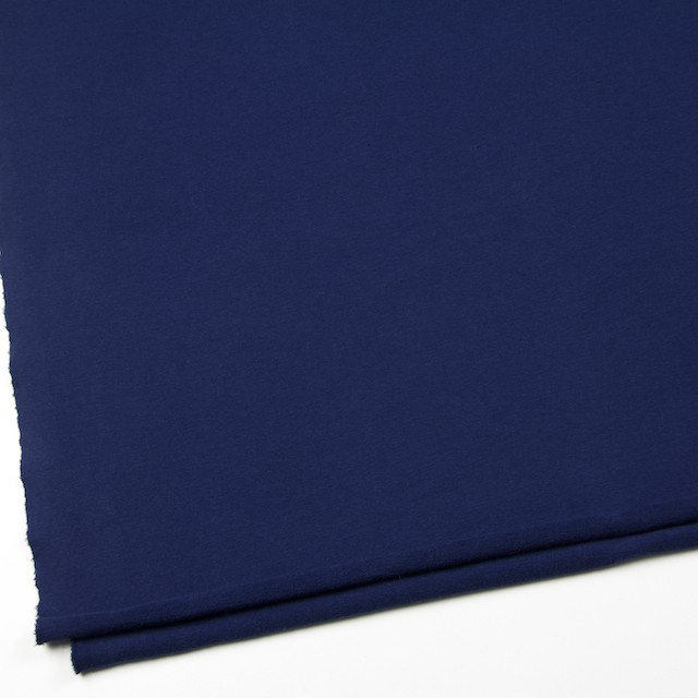コットン&ポリウレタン×無地(ダークネイビー)×裏毛ニット イメージ2