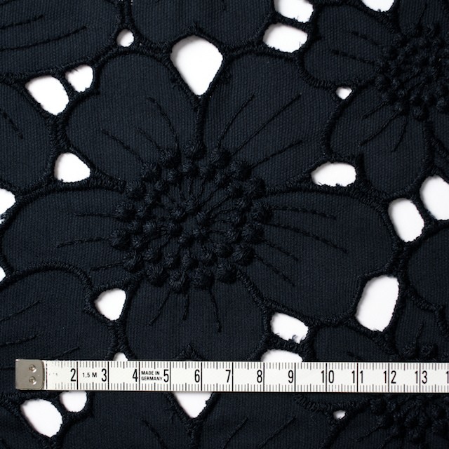 コットン×フラワー(ネイビー)×ピケ刺繍_全2色 イメージ4