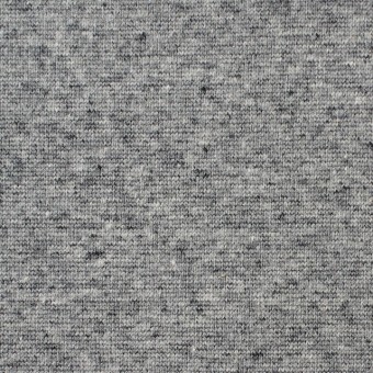 コットン×無地(杢グレー)×フライスニット