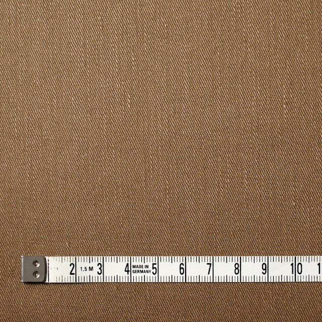 リネン&コットン混×無地(オークル)×サージストレッチ_全4色 イメージ4