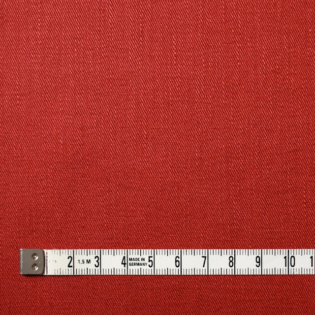 リネン&コットン混×無地(トマト)×サージストレッチ_全4色 イメージ4