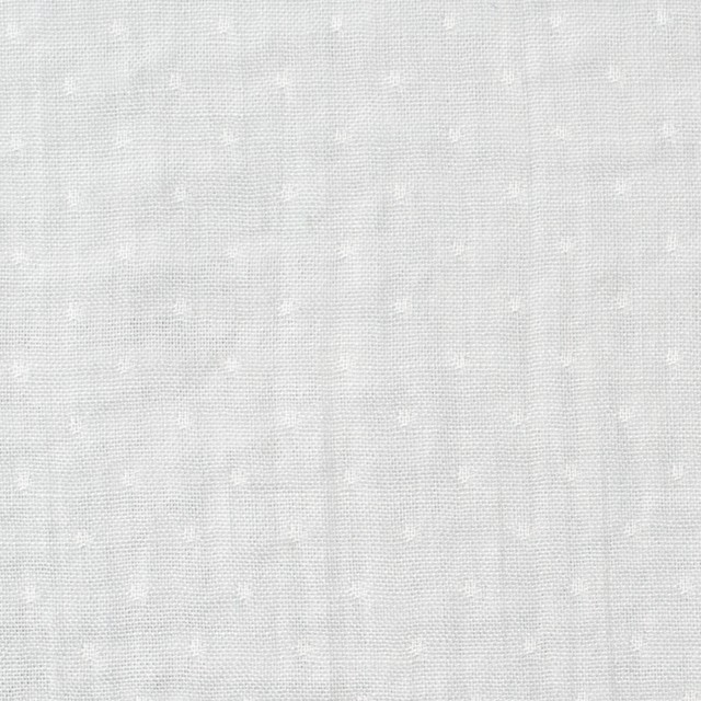 コットン×ドット(ライトグレー)×Wガーゼ イメージ1