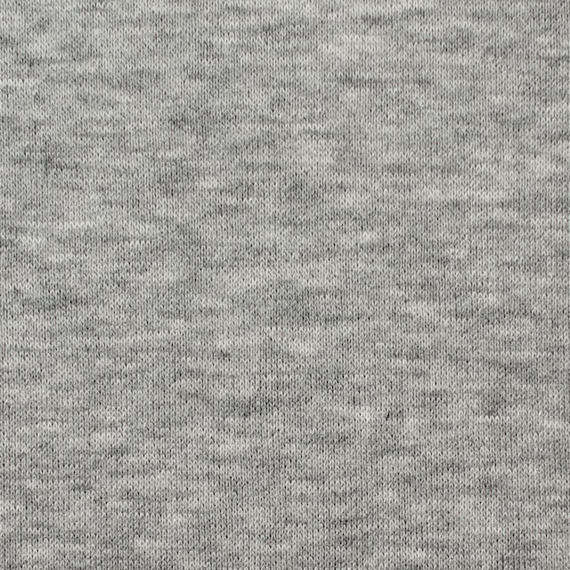 コットン×無地(グレー)×裏毛ニット イメージ1