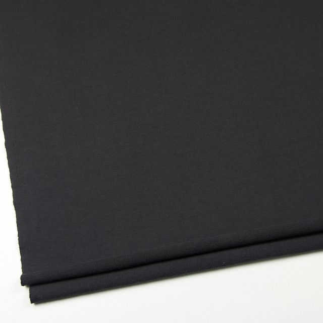 コットン×無地(チャコールブラック)×裏毛ニット イメージ2