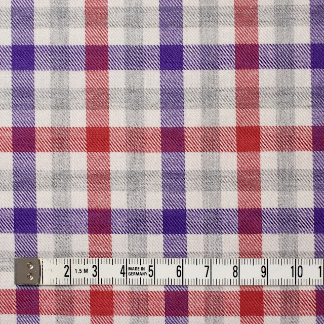 コットン×チェック(レッド&パープル)×ビエラ_全3色 イメージ4