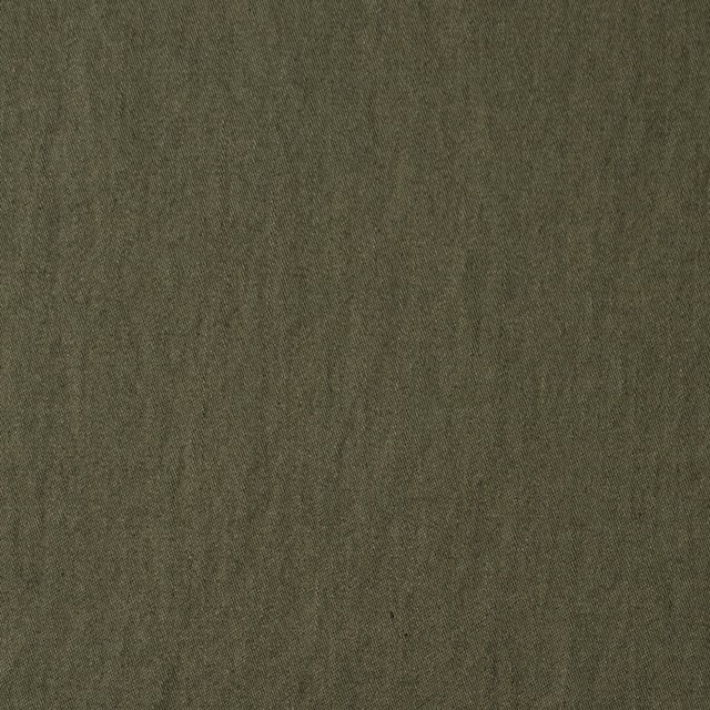 コットン×無地(カーキグリーン)×サージワッシャー_全4色 イメージ1
