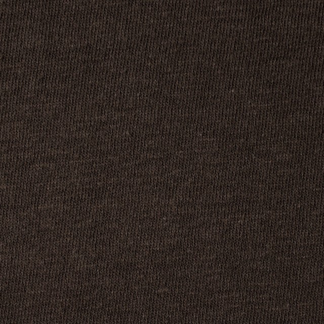 コットン×無地(ダークブラウン)×天竺ニット イメージ1