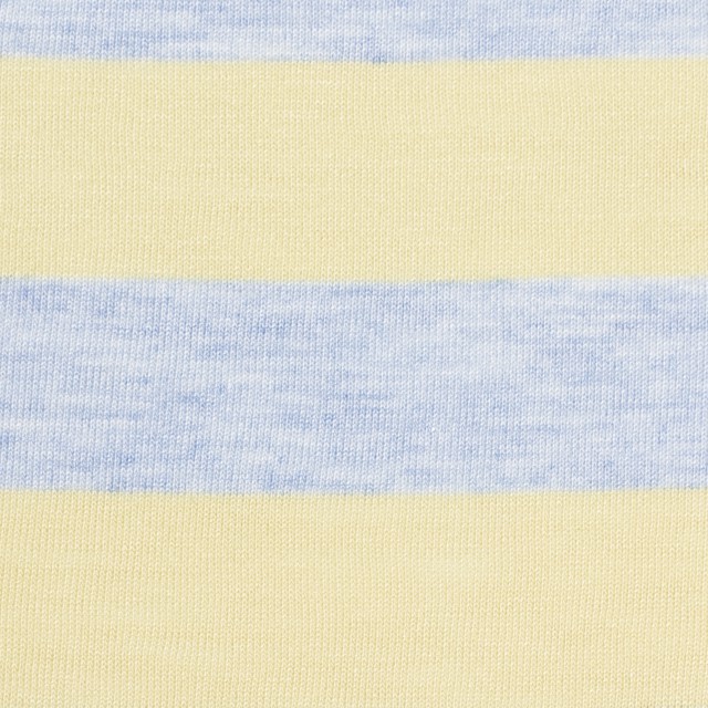 コットン&モダール×ボーダー(イエロー&サックス)×天竺ニット_全3色 イメージ1
