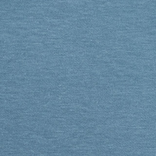 コットン&ポリウレタン×無地(サックスグレー)×裏毛ニット イメージ1