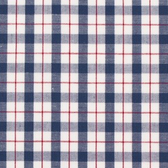 コットン×チェック(トリコロール)×ブロード