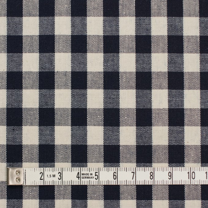 コットン×チェック(キナリ&インディゴ)×シーチング_全3色 イメージ4