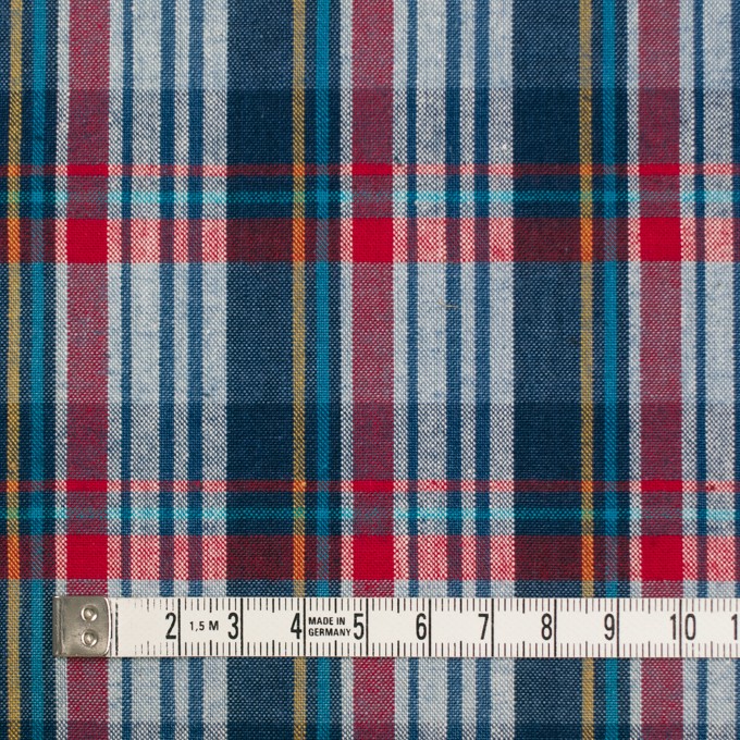 コットン×チェック(レッド&ネイビー)×シーチング イメージ4