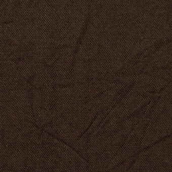 コットン&リネン×無地(カーキブラウン)×キャンバスワッシャー_全15色