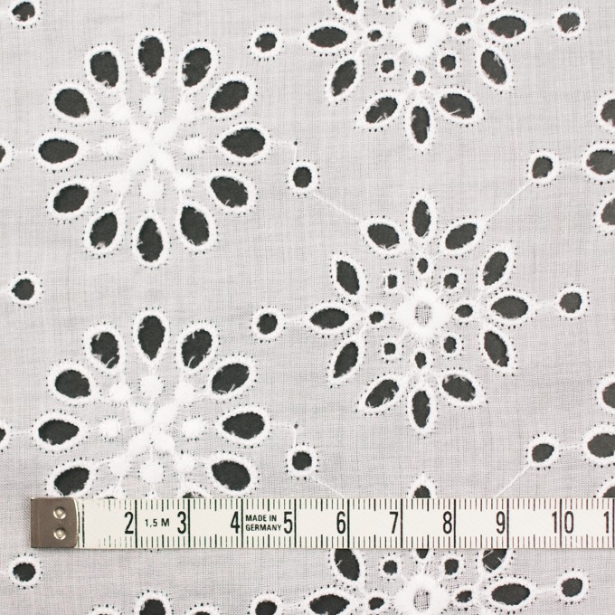コットン×フラワー(ホワイト)×ボイル刺繍_全2色 イメージ4