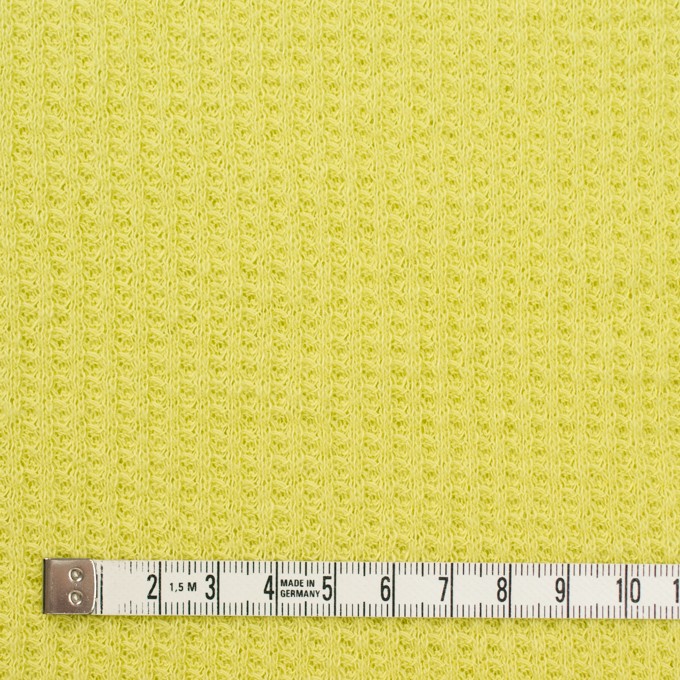 コットン×無地(ライムグリーン)×ワッフルニット_全3色 イメージ4