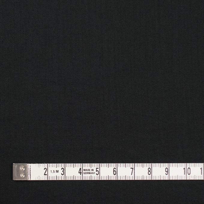 コットン&リネン×無地(ブラック)×ヘリンボーン_全5色 イメージ4