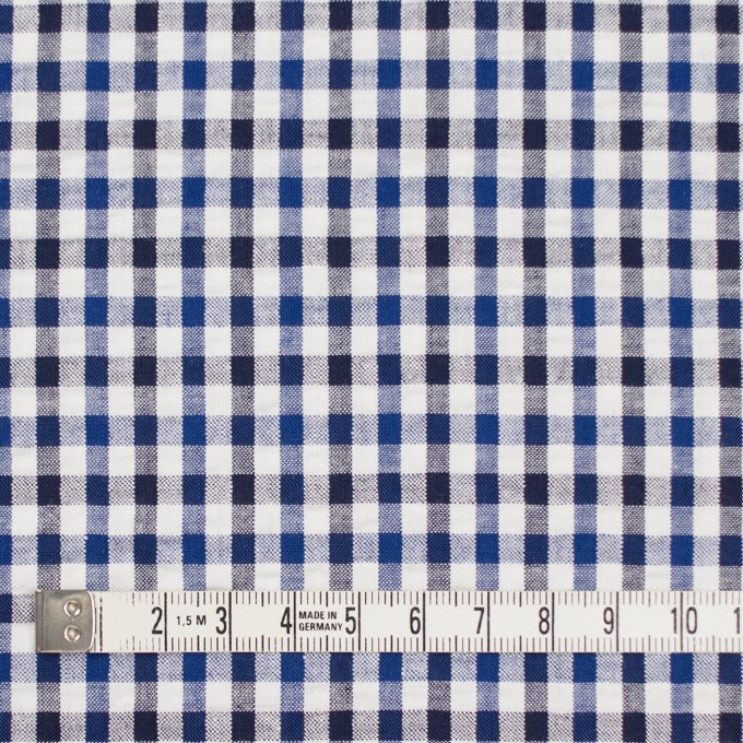 コットン×チェック(ブルー&ネイビー)×サッカー イメージ4