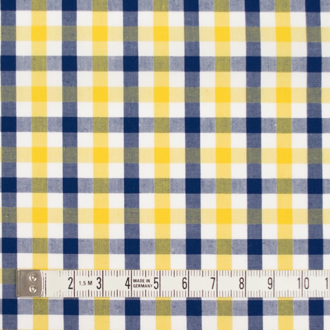 コットン×チェック(イエロー&ネイビー)×ブロード イメージ4