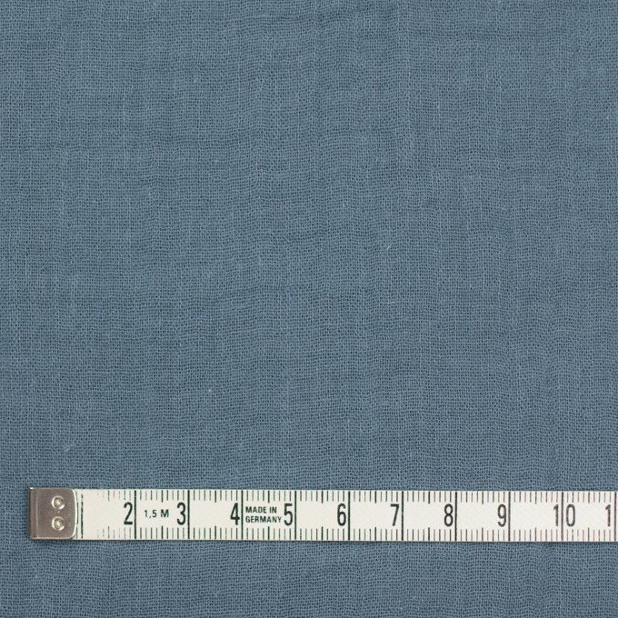 コットン×無地(シャドウブルー)×Wガーゼワッシャー_全20色 イメージ4