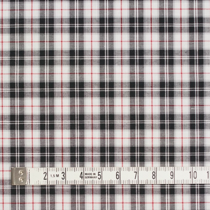 コットン×チェック(レッド&ブラック)×ブロード イメージ4