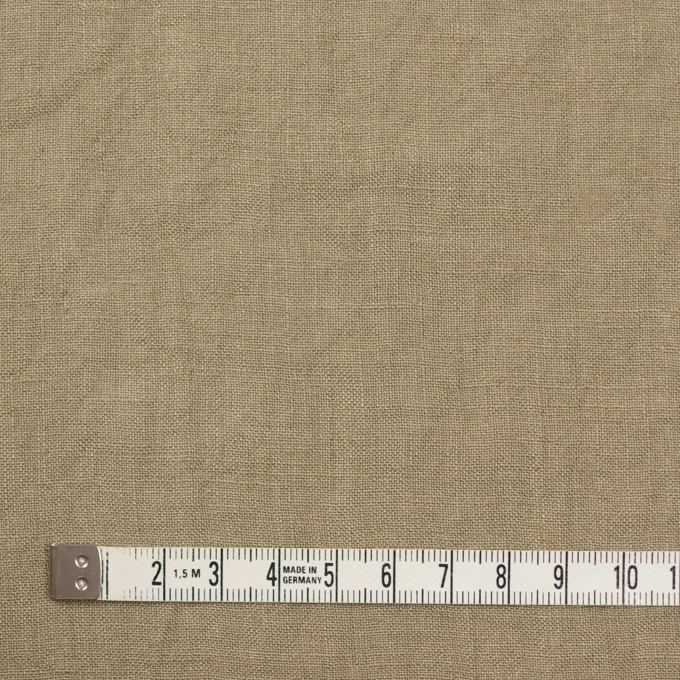 リネン×無地(カーキベージュ)×薄キャンバスワッシャー_全3色 イメージ4
