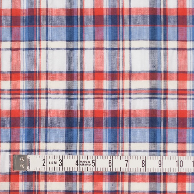 コットン&リネン×チェック(トリコロール)×サッカー イメージ4