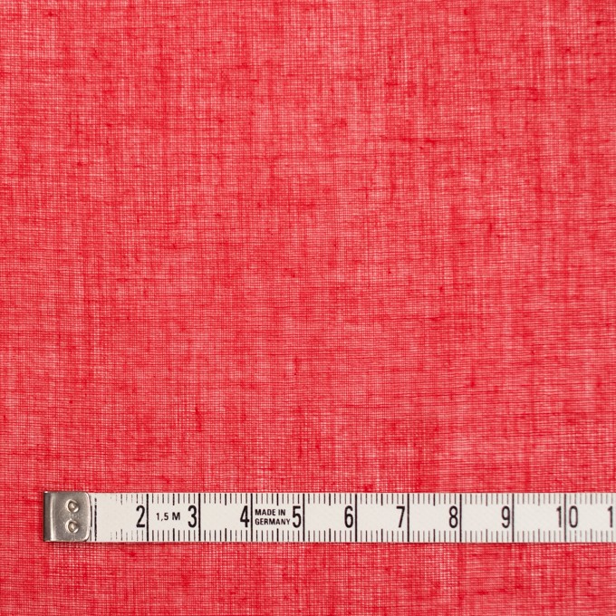 コットン×無地(レッド)×ボイル_全9色_フランス製 イメージ4