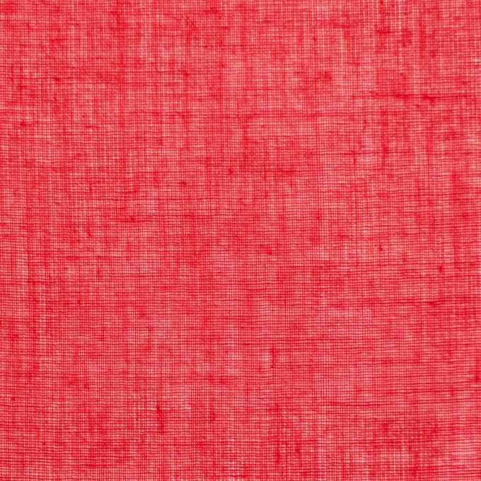 コットン×無地(レッド)×ボイル_全9色_フランス製 イメージ1