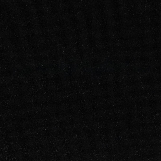 ポリエステル&ポリウレタン×無地(ブラック)×ニットベロア イメージ1