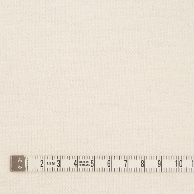 ウール×無地(クリーム)×天竺ニット イメージ4