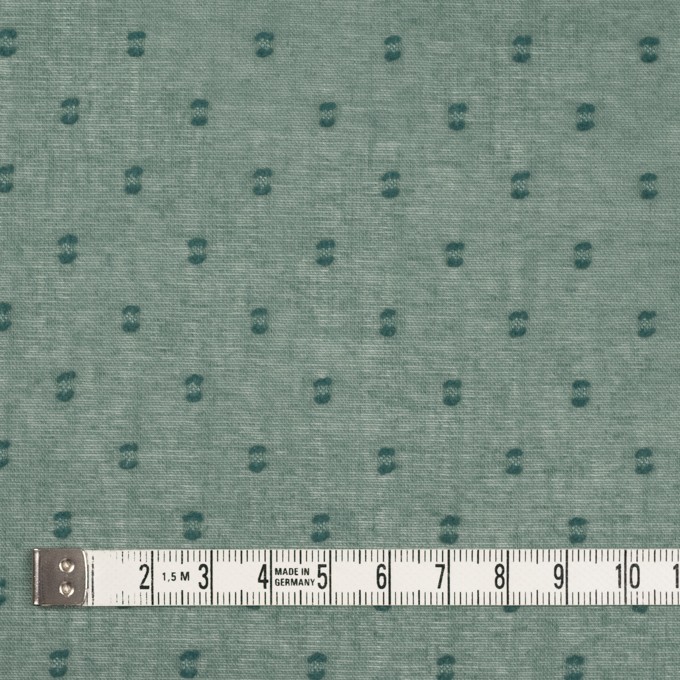 コットン×ドット(セージグリーン)×ボイルカットジャガード_全6色 イメージ4