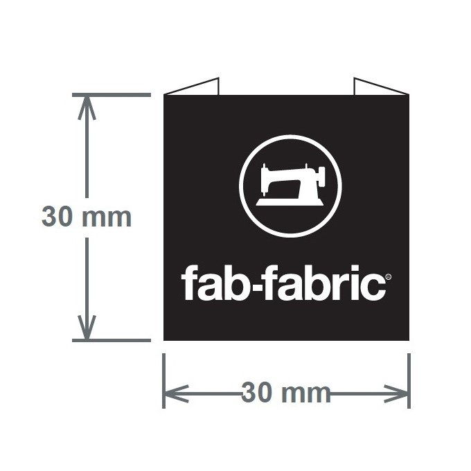 fab-fabricオリジナルタグ(ブラック)_3枚セット イメージ2