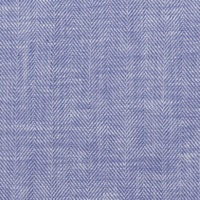 コットン×無地(サルビアブルー)×ヘリンボーン イメージ1