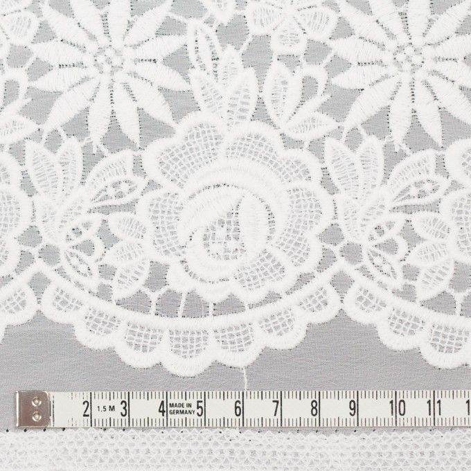 ポリエステル×フラワー(オフホワイト)×ジョーゼット刺繍 イメージ5