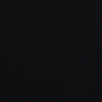 ウール&ポリウレタン×無地(ブラック)×ポプリンストレッチ_イタリア製