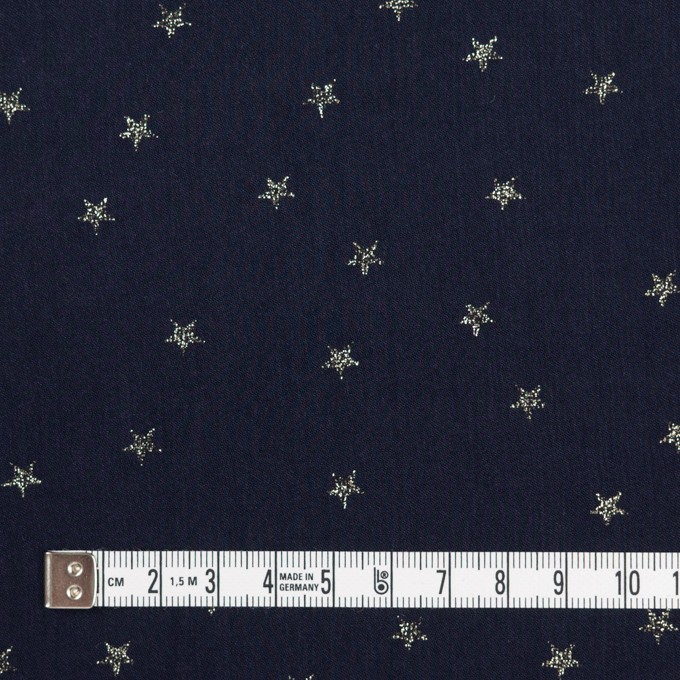 ポリエステル×スター(ダークネイビー)×サージ イメージ4