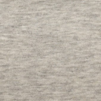 コットン&モダール×無地(杢グレー)×W天竺ニット