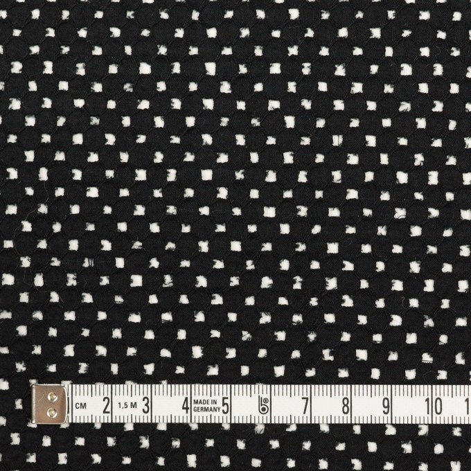 コットン×サークル(ブラック)×ローン刺繍 イメージ4