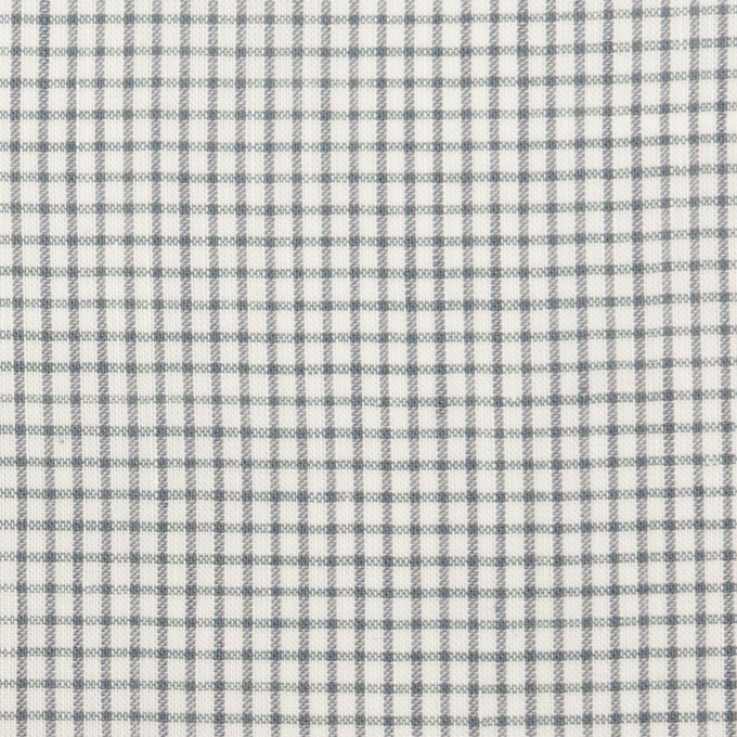 コットン&ポリウレタン×チェック(グレー)×ボイルストレッチ イメージ1
