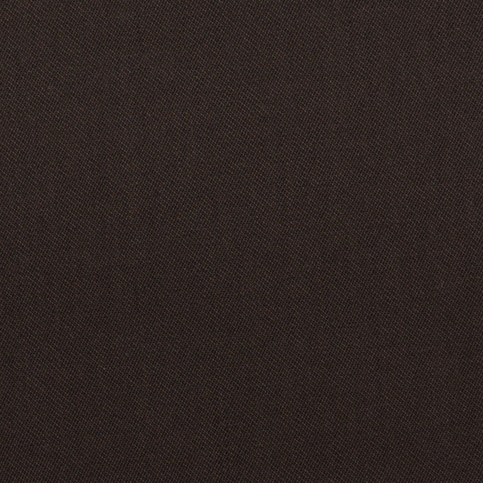 コットン&ウール混×無地(ダークブラウン)×サージストレッチ_全3色_イタリア製 イメージ1