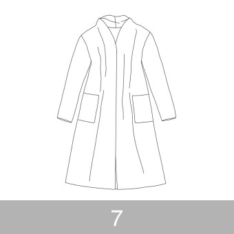 オリジナルパターン#016_ロングカーディガン_7号
