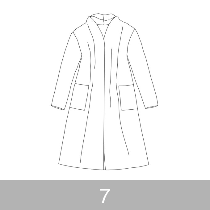 オリジナルパターン#016_ロングカーディガン_7号 イメージ1