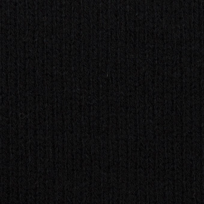 ウール&コットン×無地(ブラック&チャコールグレー)×Wニット_全2色 イメージ1
