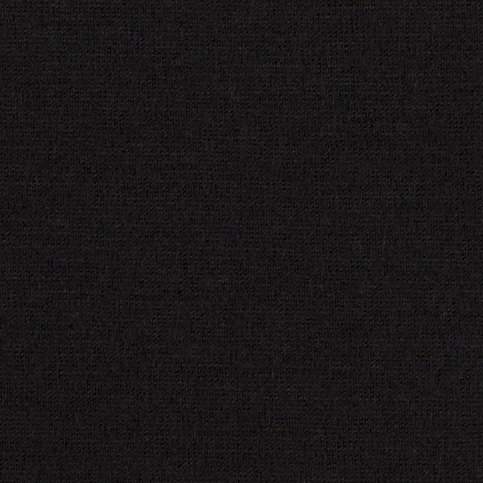 ウール×無地(ブラック)×天竺ニット イメージ1